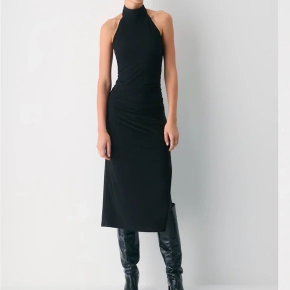 ARITZIA Wilfred Smooth Matter Remedy Dress – Coal Grey (Size XS) - Picture 3 of 6